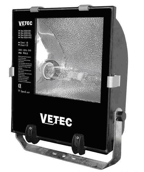 Ruitje vetec lamp 400w gasontladingslamp klasse1